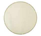 Silk Ivory Round Placemat W/ Crystals